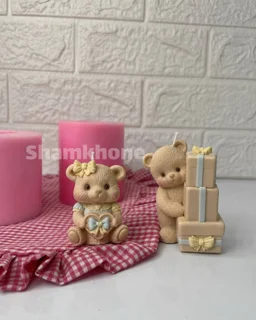 قالب خرس تدی پینترستی کوچک و بزرگ برای ساخت شمع